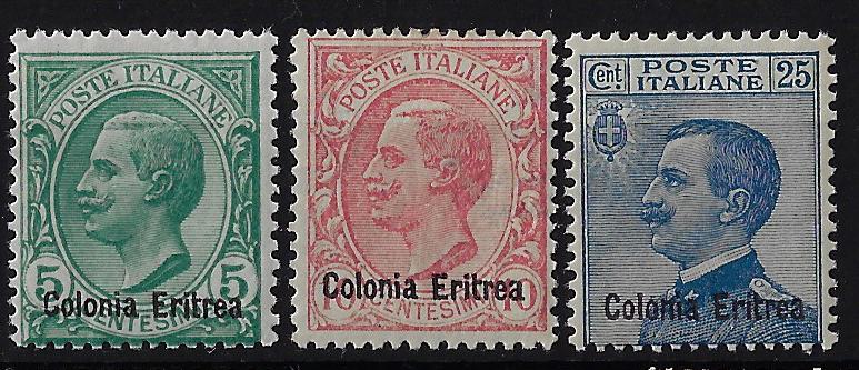 1908 Sovrastampati d'Italia 06-08