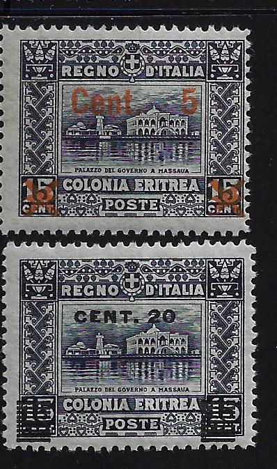 1916 sovrastampati Africani