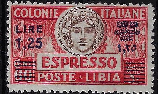 1927 Sovrastampa Azzurra