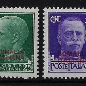 1931 25 c verde e 50 c violetto