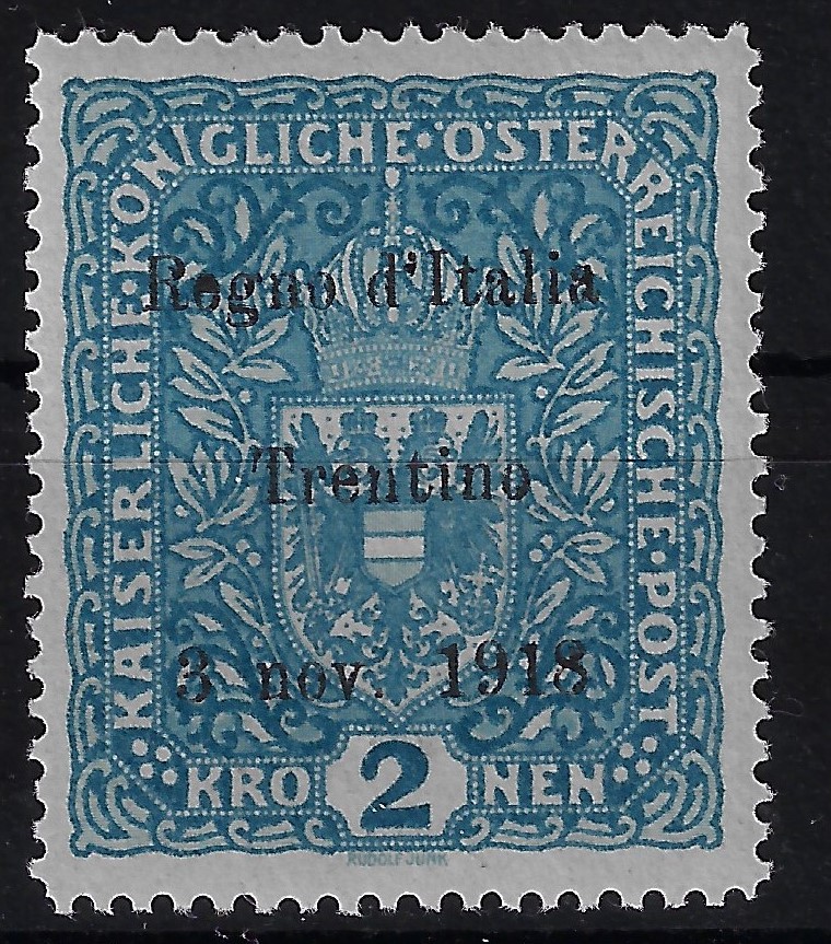 1918 2k azzurro d'Austria