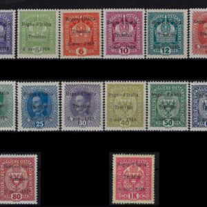 1918 francobolli d'Austria soprastampati