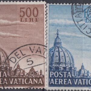 1953 Posta Aerea PIO XII Cupola della Basilica di San Pietro