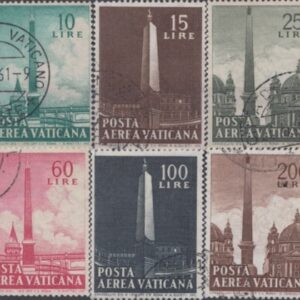 1959 Posta Aerea GIOVANNI XXIII Obelischi