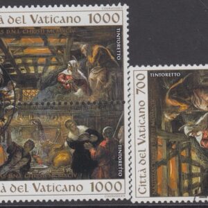 1994 Natale . Tintoretto - 1 coppia + 1 valore