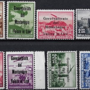 1941 Francobolli con soprastampa nera