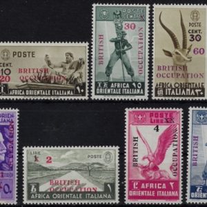 1941 Francobolli di AOI soprastampati Non emessi
