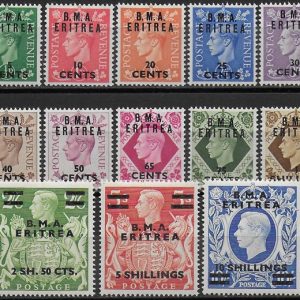 1948 Francobolli di Gran Bretagna soprastampati B.M.A.
