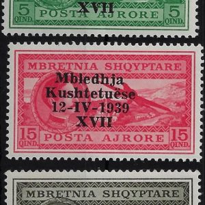 1939 Francobolli Albania Soprastampati