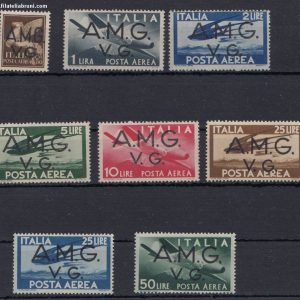 1946 Democratica Posta Aerea soprastampati