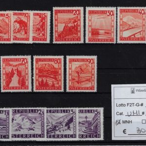 1947 - 1948 Paesaggi Unif 697/711