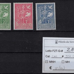 1953 Ufficio Europeo per la gioventù Unif. 927/929