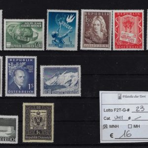 1949 - 1957 Soggetti vari selezione Unif 777-866