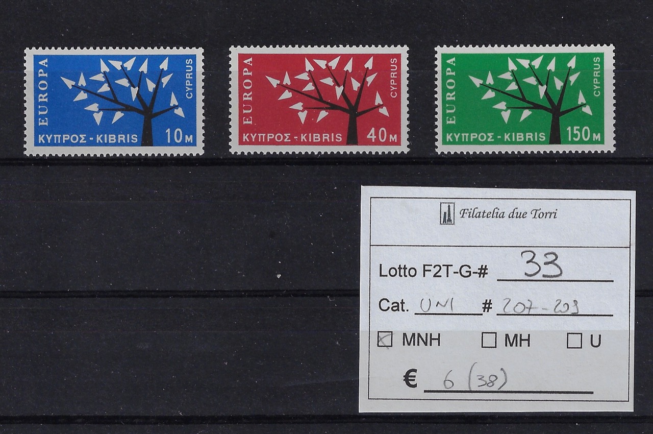 1963 CEPT unif 207/209