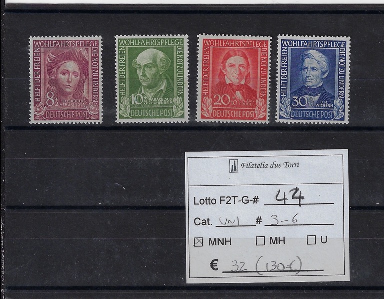 1949 Benefattori dell'umanità Unif dal 4 al 6
