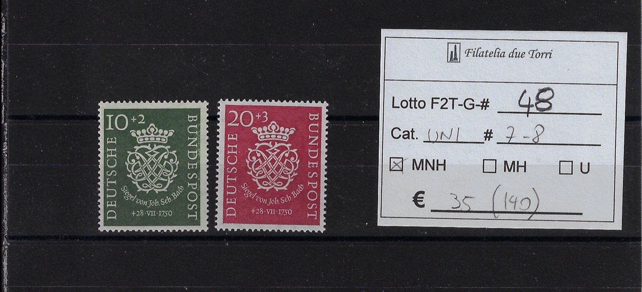 1950 Johan Sebastian Bach Unif 7 ed 8