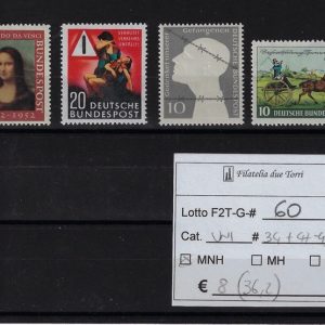 1952 - 1953 Soggetti vari selezione Unif 34-49