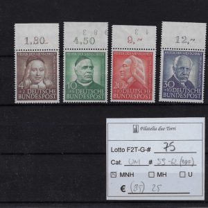 1953 Benefattori dell'umanità Unif 59/62