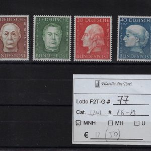 1954 Benefattori dell'umanità Unif 76/79