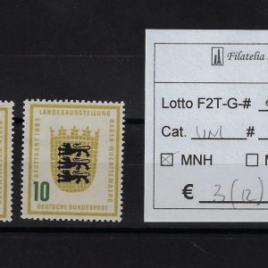 1955 Mostra Stoccarda Unif 89/90