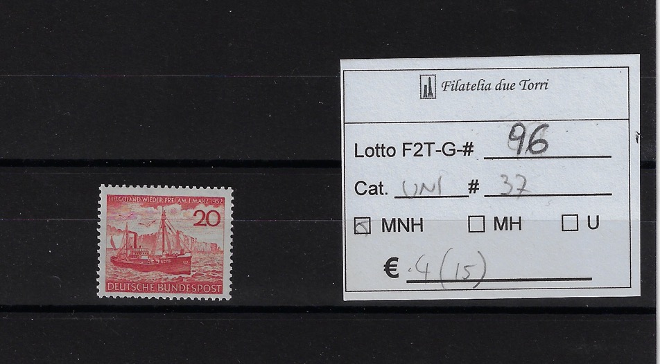 1952 Heligoland Unif 37