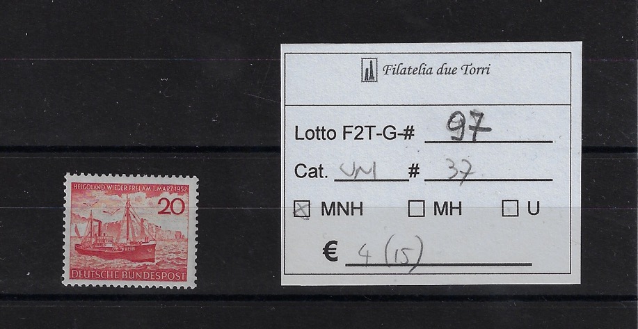1952 Heligoland Unif 37