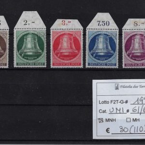 1951 Campana della libertà - Battaglio a sn Unif 61/65