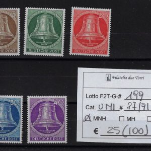 1953 Campana della libertà - Battaglio al centro Unif 87/91