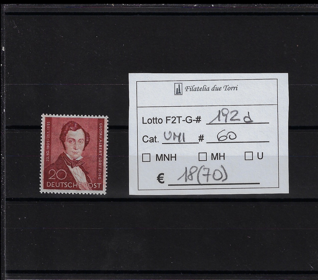 1951 Lortzing Unif 60