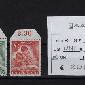 1951 Giornata del francobollo Unif 66/67