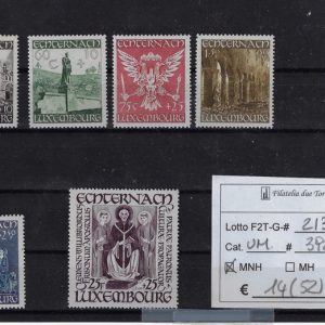 1947 Pro abbazzia Echternach Unif 392/397