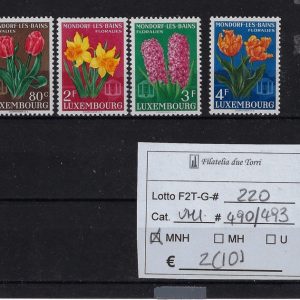 1955 Fiori Unif 490/493