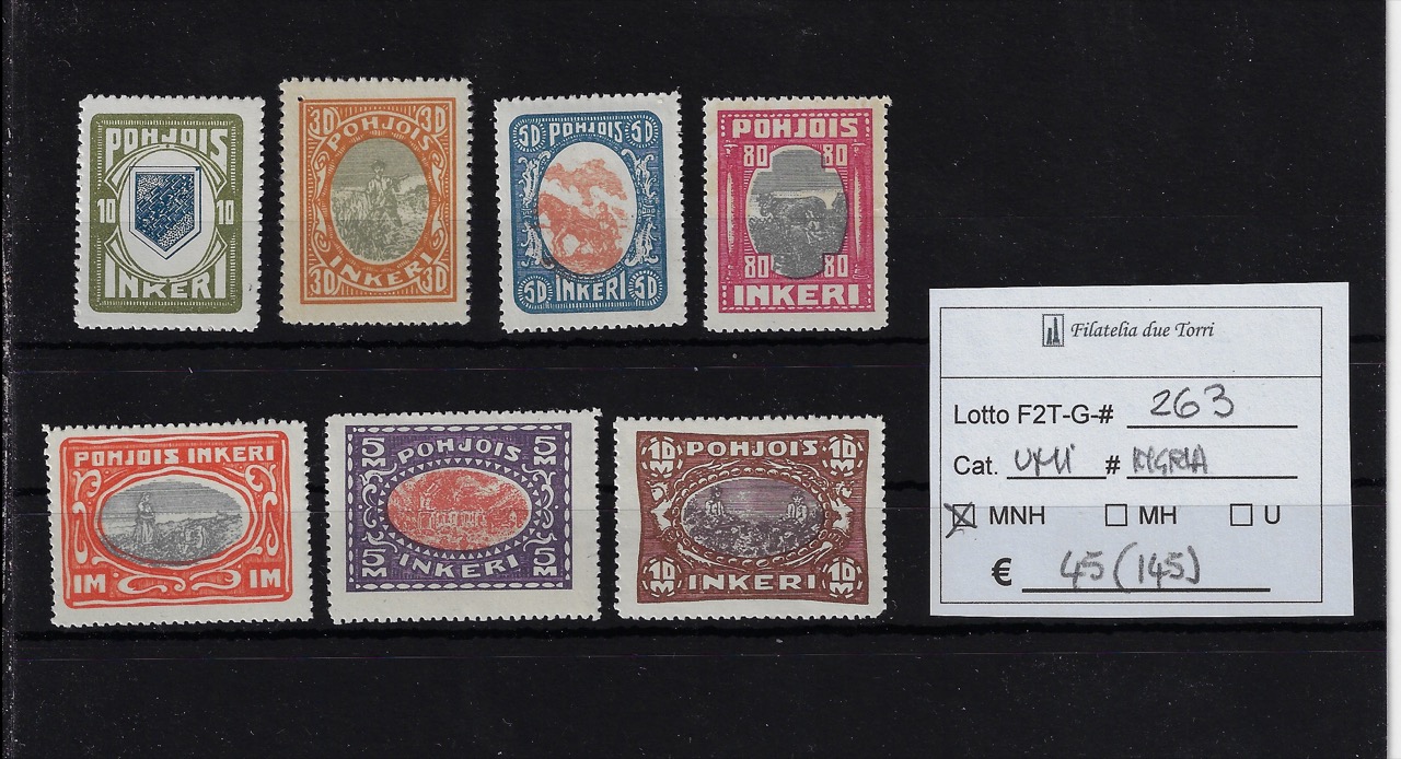 1920 Ingria Soggetti vari Unif da 8 a 14