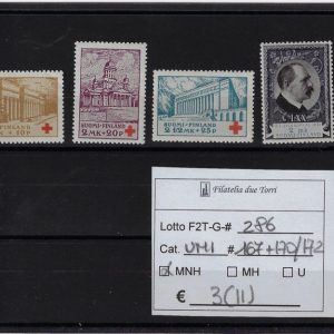 1930 Pro Croce Rossa Unif 156/158