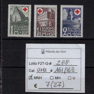 1931 Pro Croce Rossa Unif 161/163