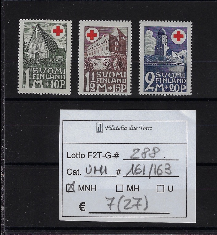 1931 Pro Croce Rossa Unif 161/163
