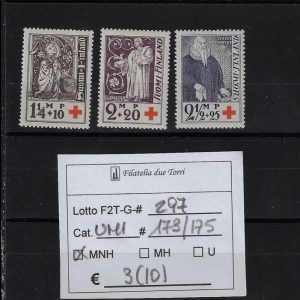 1933 Pro Croce Rossa Unif 173/175