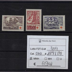 1937 Pro Croce Rossa Unif 189/191
