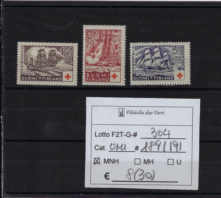 1937 Pro Croce Rossa Unif 189/191