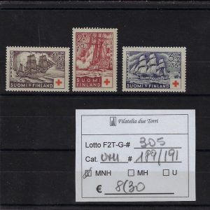 1937 Pro Croce Rossa Unif 189/191