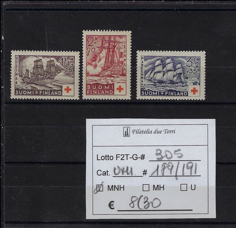 1937 Pro Croce Rossa Unif 189/191