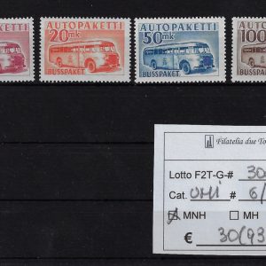 1962 Francobolli per pacchi Unif 6/9