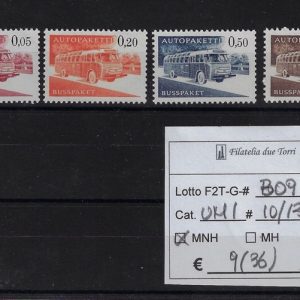 1963 Francobolli per pacchi Unif dal 10 al 13