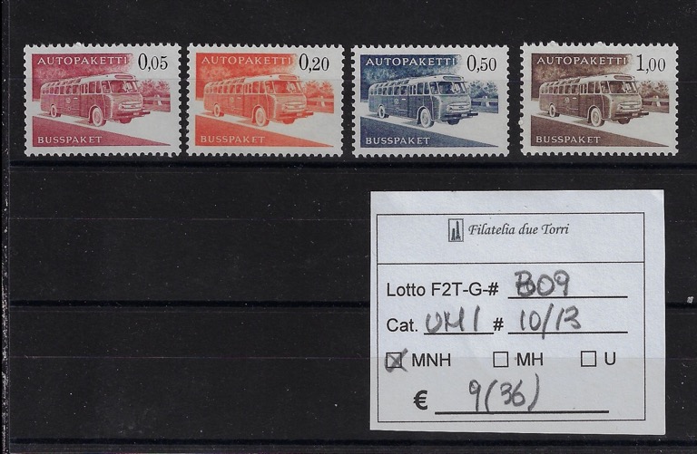 1963 Francobolli per pacchi Unif dal 10 al 13