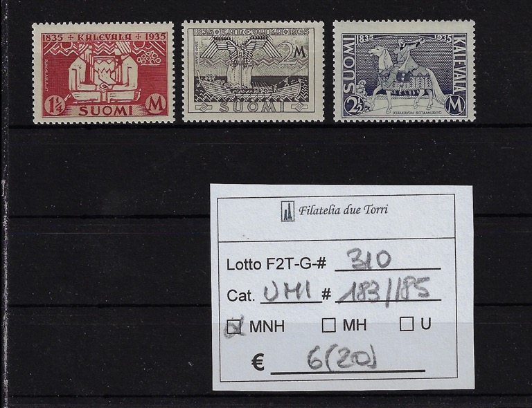 1935 Kalevala Unif 183/185
