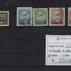 1922 - 1930 Posta aerea selezione