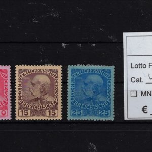 1908/4 Effigie Francesco Giuseppe Unif 15/18