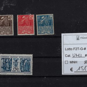 1930 - 1931 Esposizione coloniale Unif 370/374