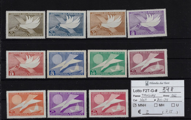 1962 Posta Aerea Scott 715/725