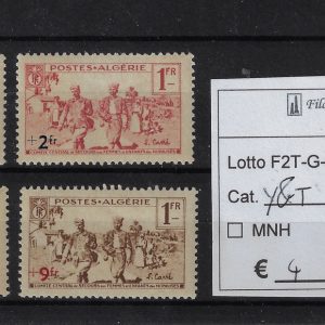 1940 A favore dei soldati algerini Yvert & Tellier 159/162